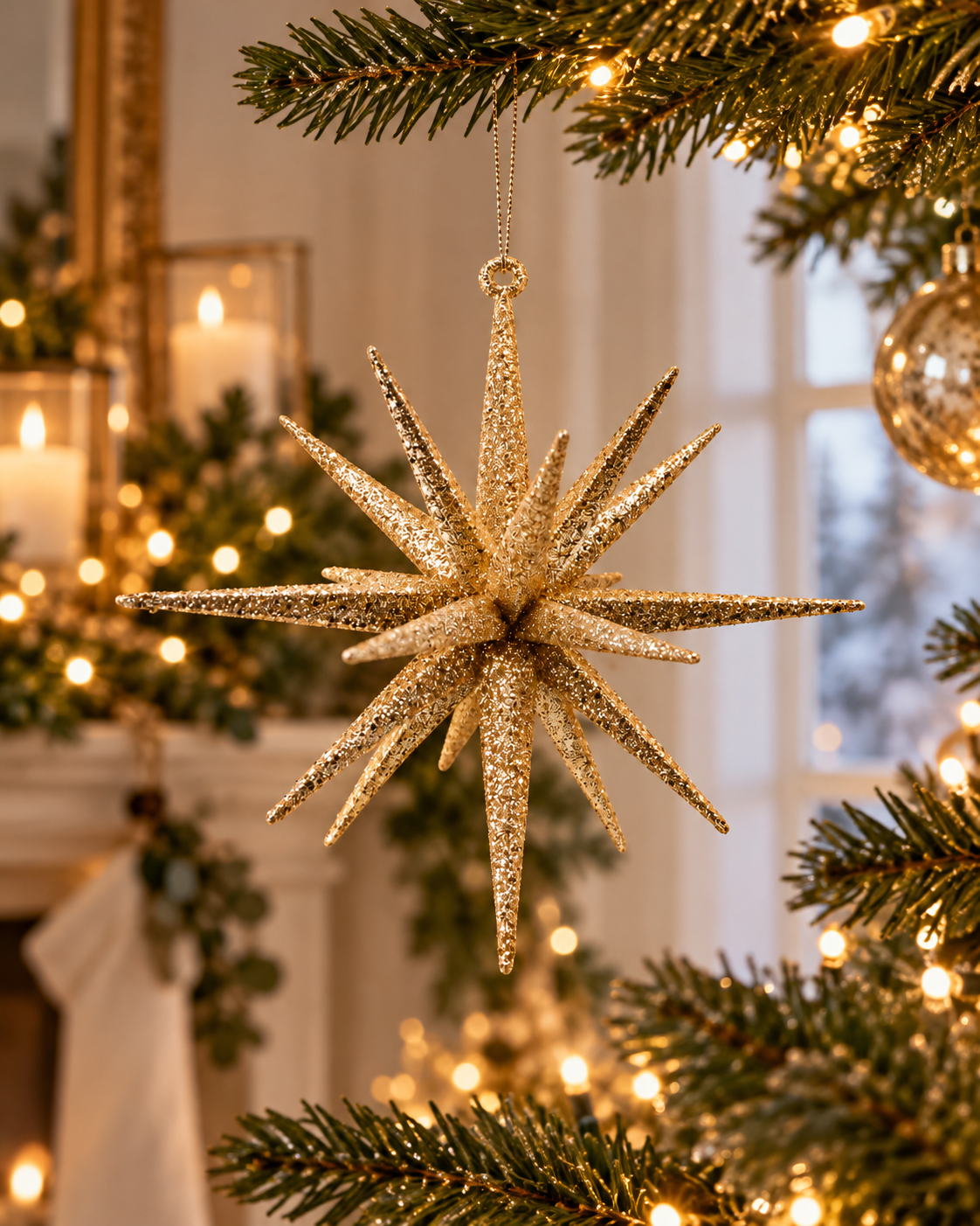 8-Inch Starburst Christmas Hanging Ornament - image 3