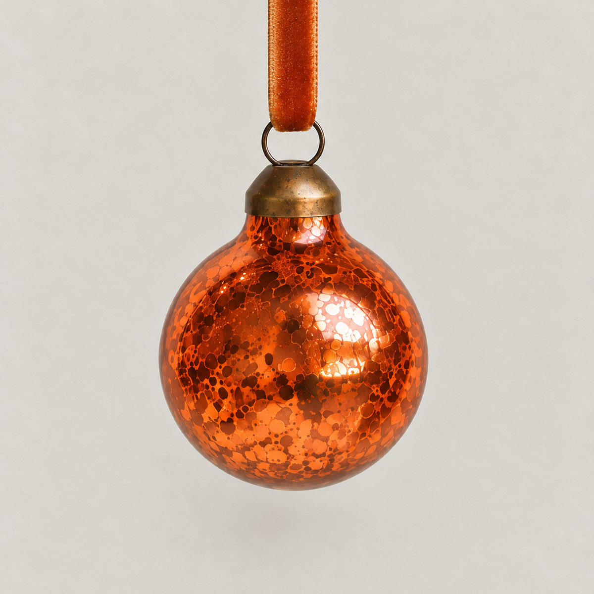 Mini Mercury-Style Glass Christmas Ball Ornament - image 5