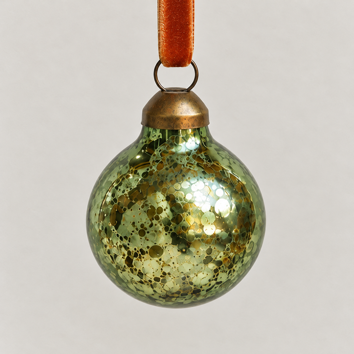 Mini Mercury-Style Glass Christmas Ball Ornament - image 6
