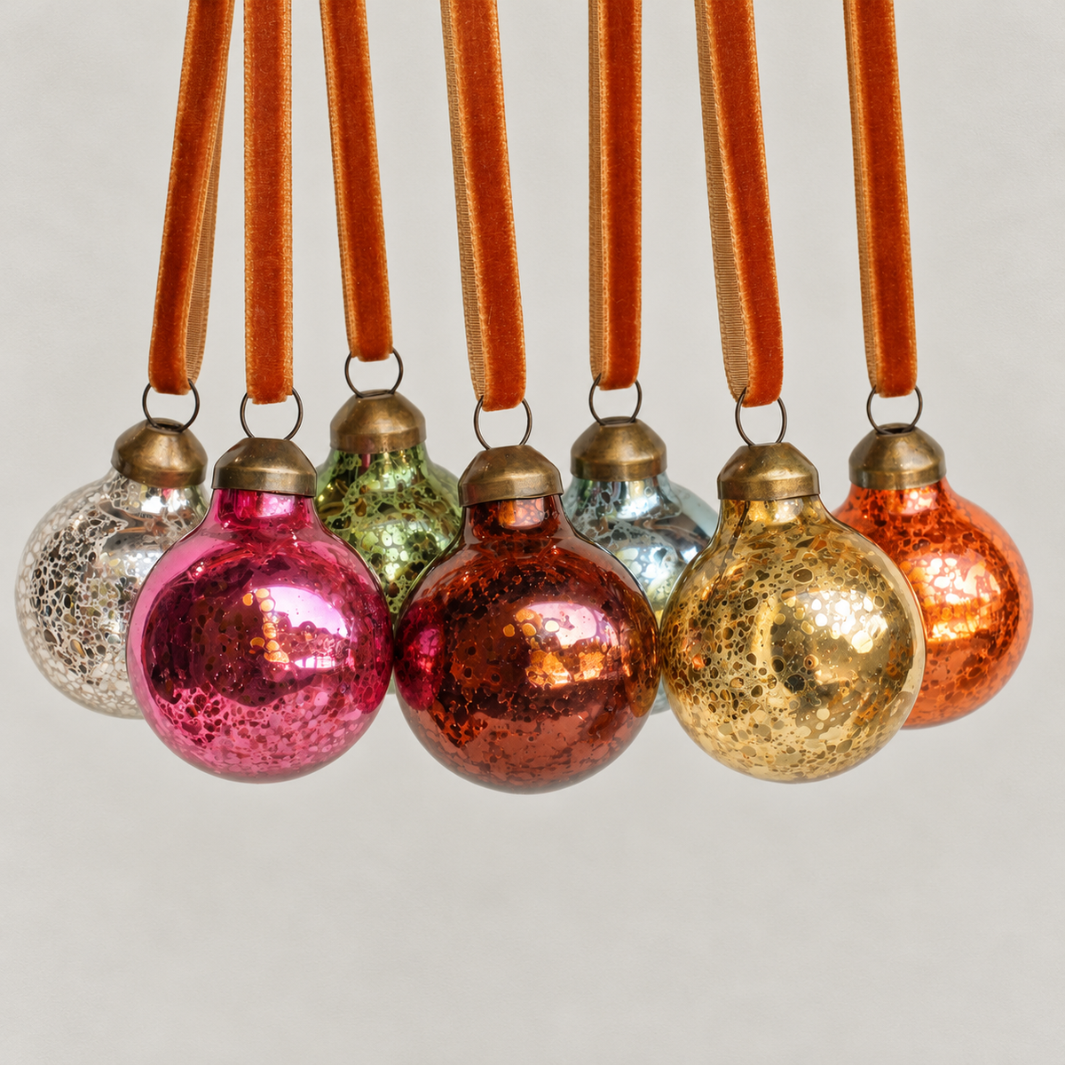Mini Mercury-Style Glass Christmas Ball Ornament - image 3