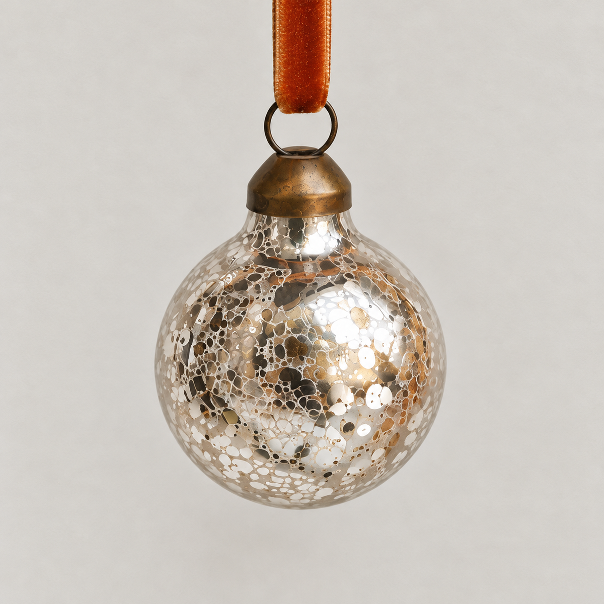 Mini Mercury-Style Glass Christmas Ball Ornament - image 9