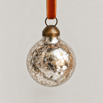 Mini Mercury-Style Glass Christmas Ball Ornament - image 9
