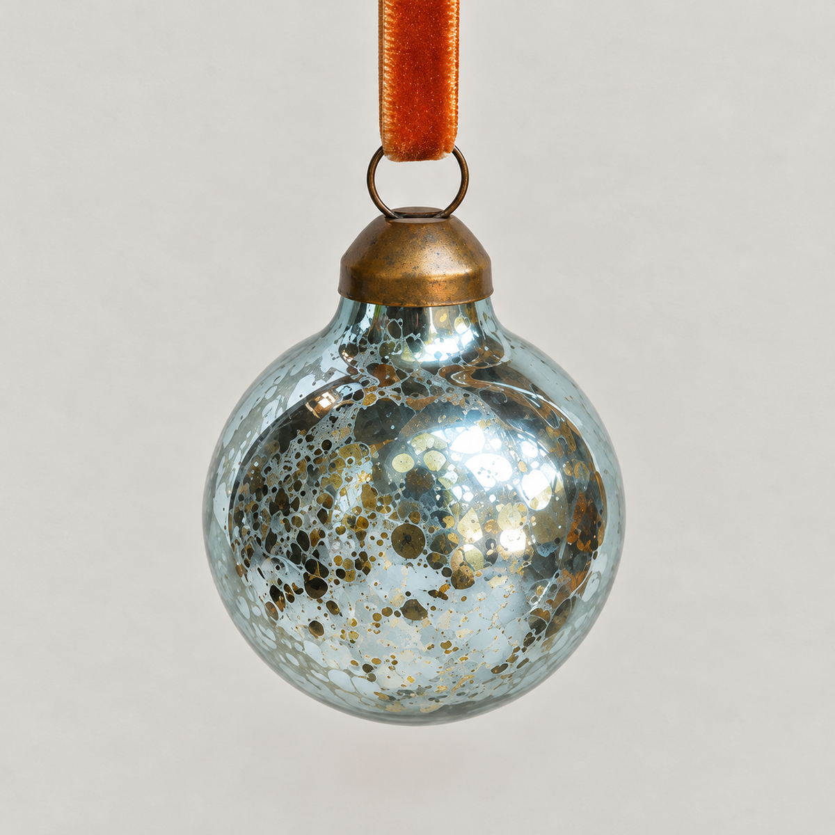 Mini Mercury-Style Glass Christmas Ball Ornament - image 8