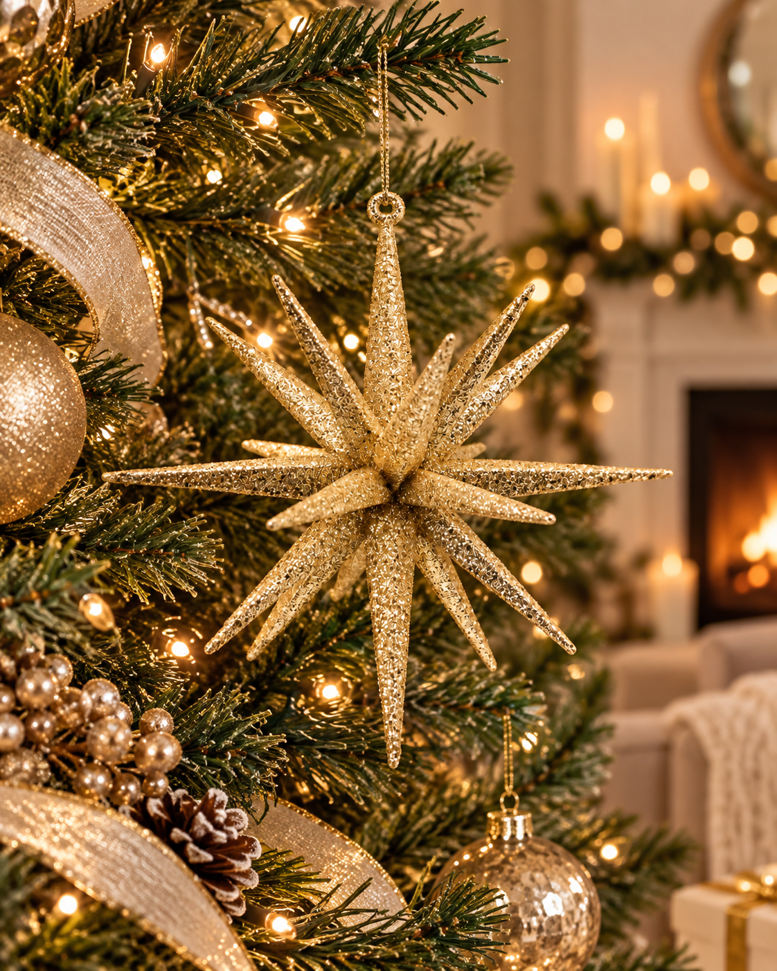8-Inch Starburst Christmas Hanging Ornament - image 2