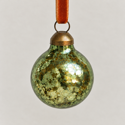 Mini Mercury-Style Glass Christmas Ball Ornament - image 6