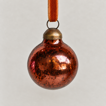 Mini Mercury-Style Glass Christmas Ball Ornament - image 16