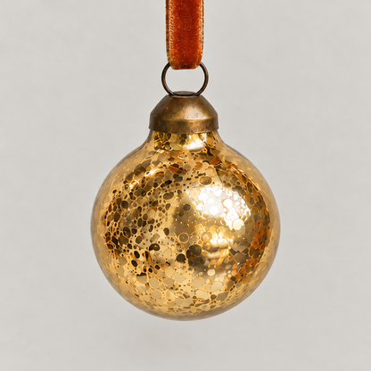 Mini Mercury-Style Glass Christmas Ball Ornament - image 13
