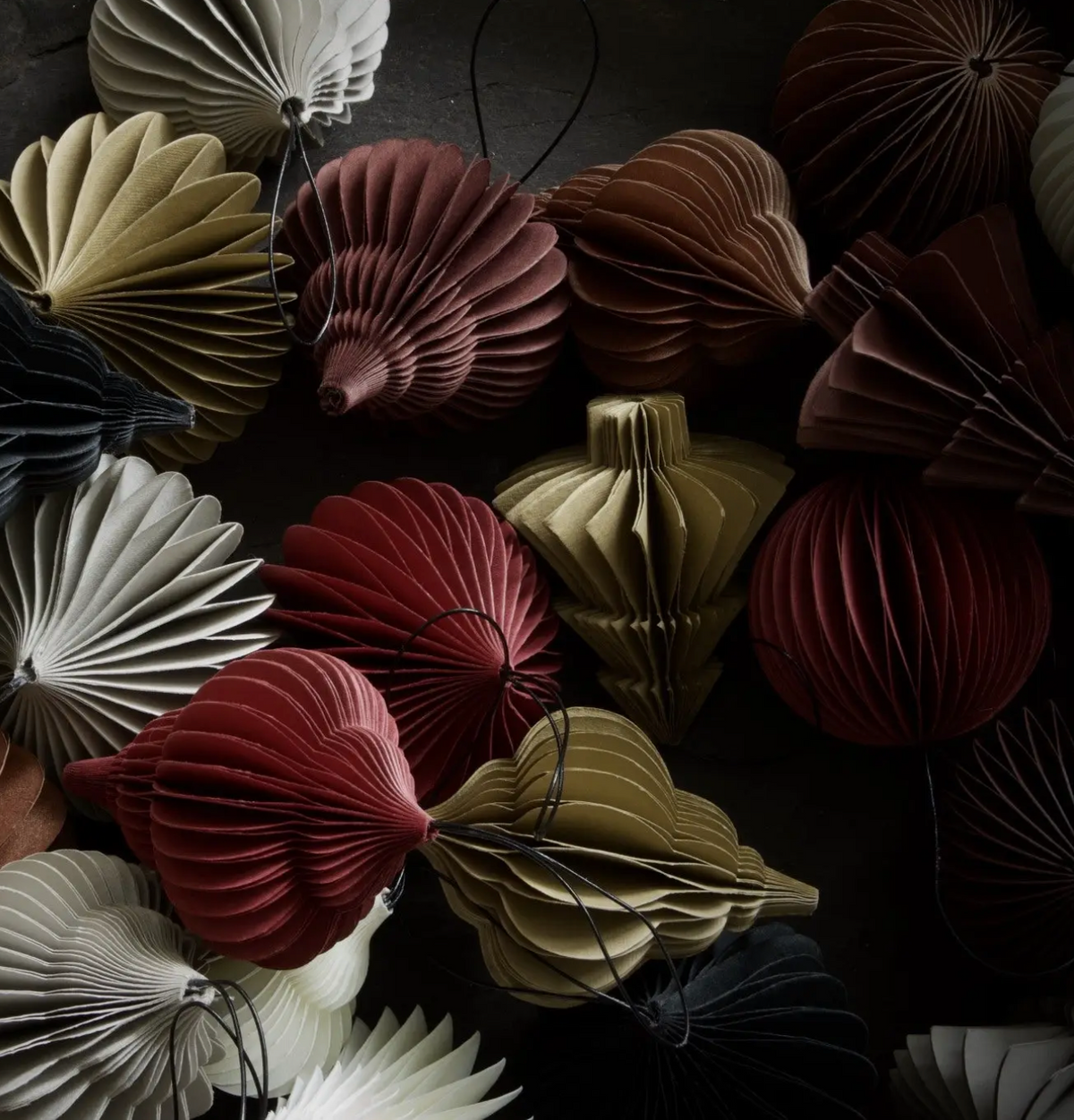 3-Inch Carmel Recycled Paper Christmas Ball Ornament - image 2