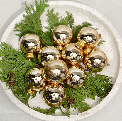 2-Inch Vintage Gold Christmas Hanging Ornament - image 2